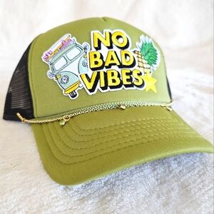 No BAD VIBES Trucker Hat